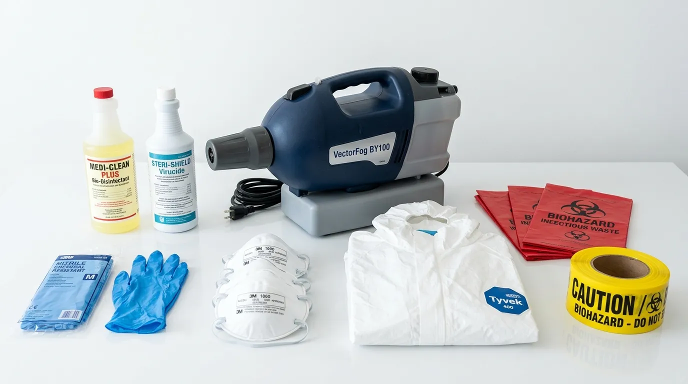 Professional biohazard remediation crew working in Temple Terrace