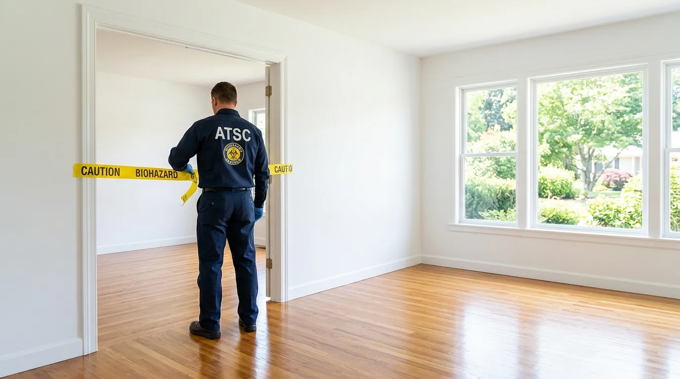 Certified biohazard cleanup crew performing Crime Scene Cleanup in Temple Terrace